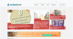 Desktop Screenshot of estheticnet.com
